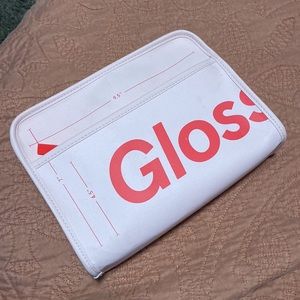 Pink Glossier makeup bag
